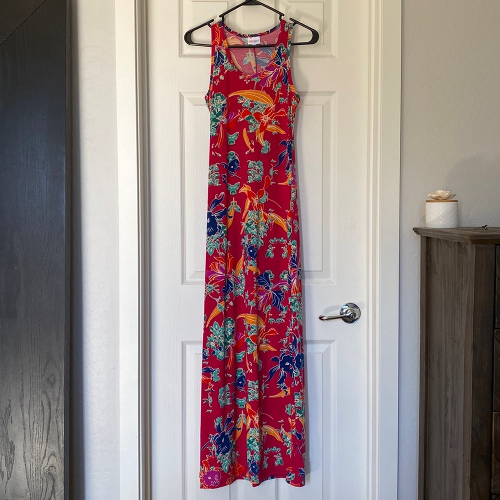 LuLaRoe Dani Sleeveless Maxi Dress - EUC Size XS